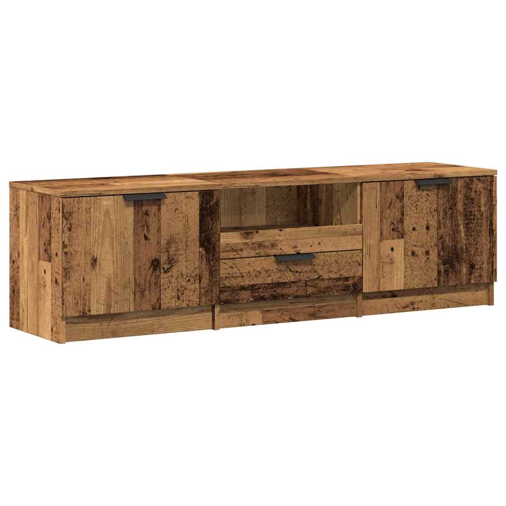 TV Cabinet Old Wood 140x35x40 cm Engineered Wood