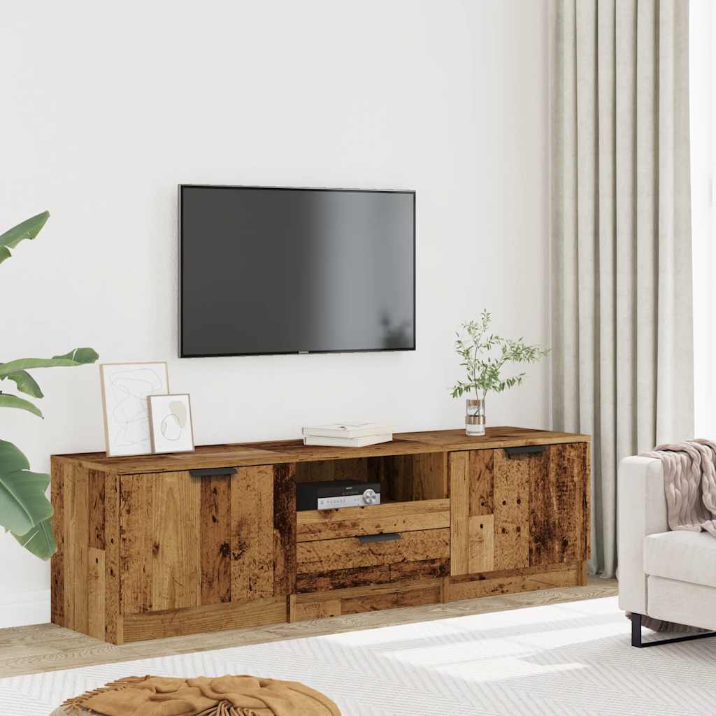 Modern Wooden 55 Inch TV Tele Stand Unit Cabinet With 3 Storage Drawers