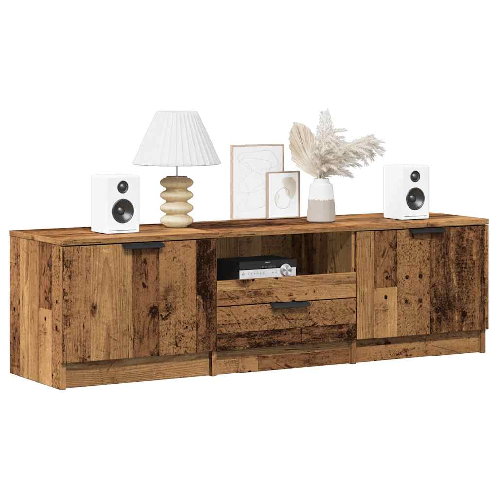 Modern Wooden 55 Inch TV Tele Stand Unit Cabinet With 3 Storage Drawers
