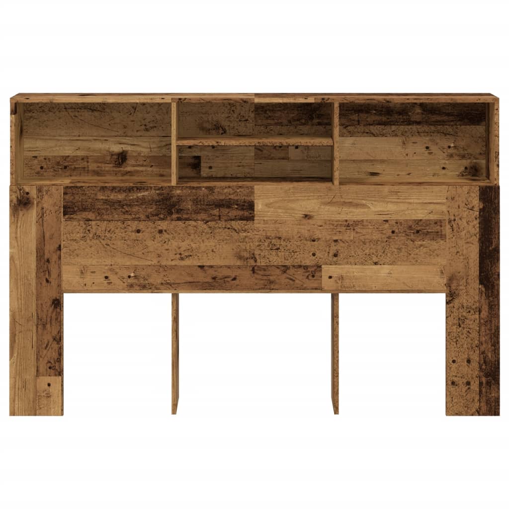 Modern Wooden Queen Size 1.6m Bed Headboard With Open Storage Compartments
