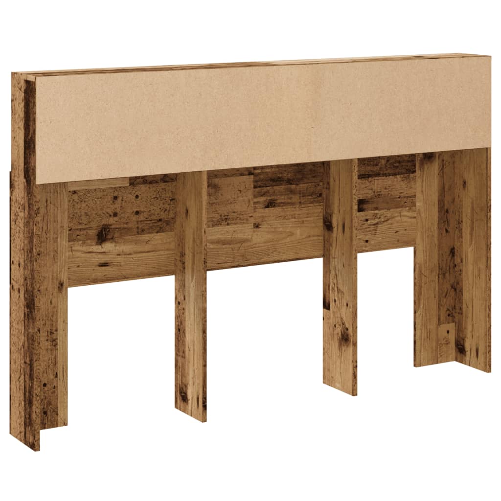 Modern Wooden Queen Size 1.6m Bed Headboard With Open Storage Compartments