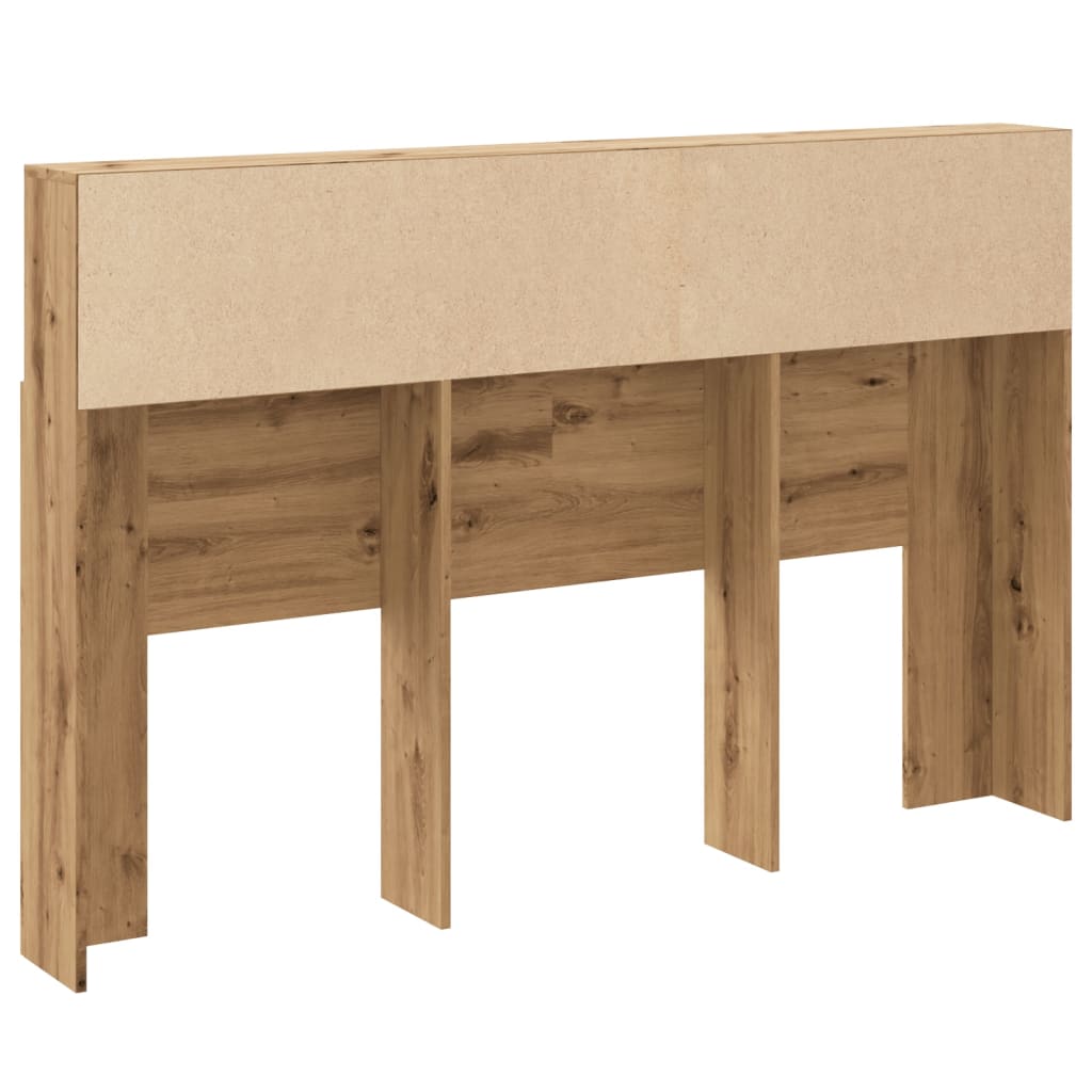 Modern Wooden Queen Size 1.6m Bed Headboard With Open Storage Compartments