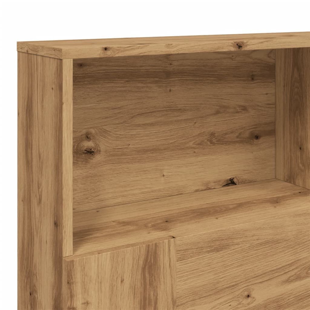 Modern Wooden Queen Size 1.6m Bed Headboard With Open Storage Compartments