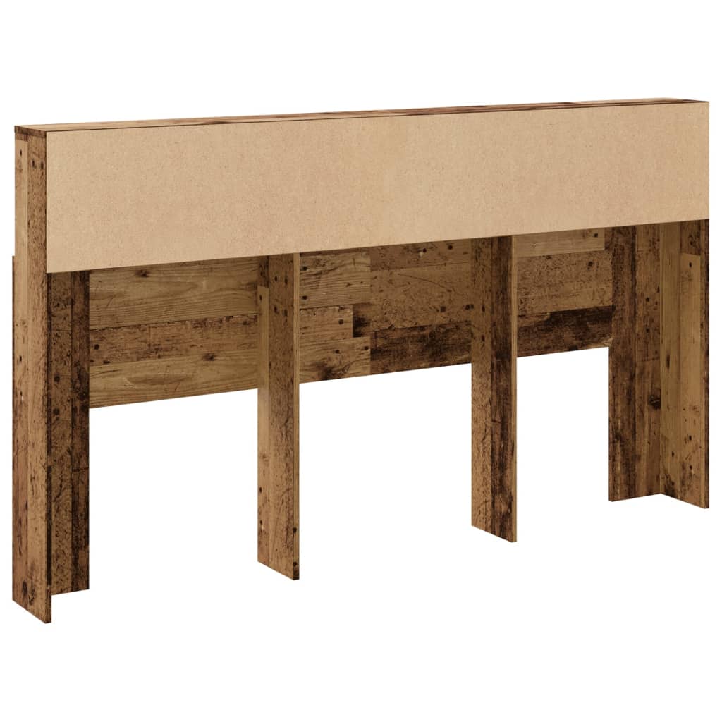 Modern Wooden Super King Size 1.8m Headboard Cabinet With Open Storage Shelves