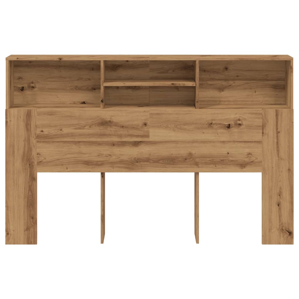 Modern Wooden Super King Size 1.8m Headboard Cabinet With Open Storage Shelves