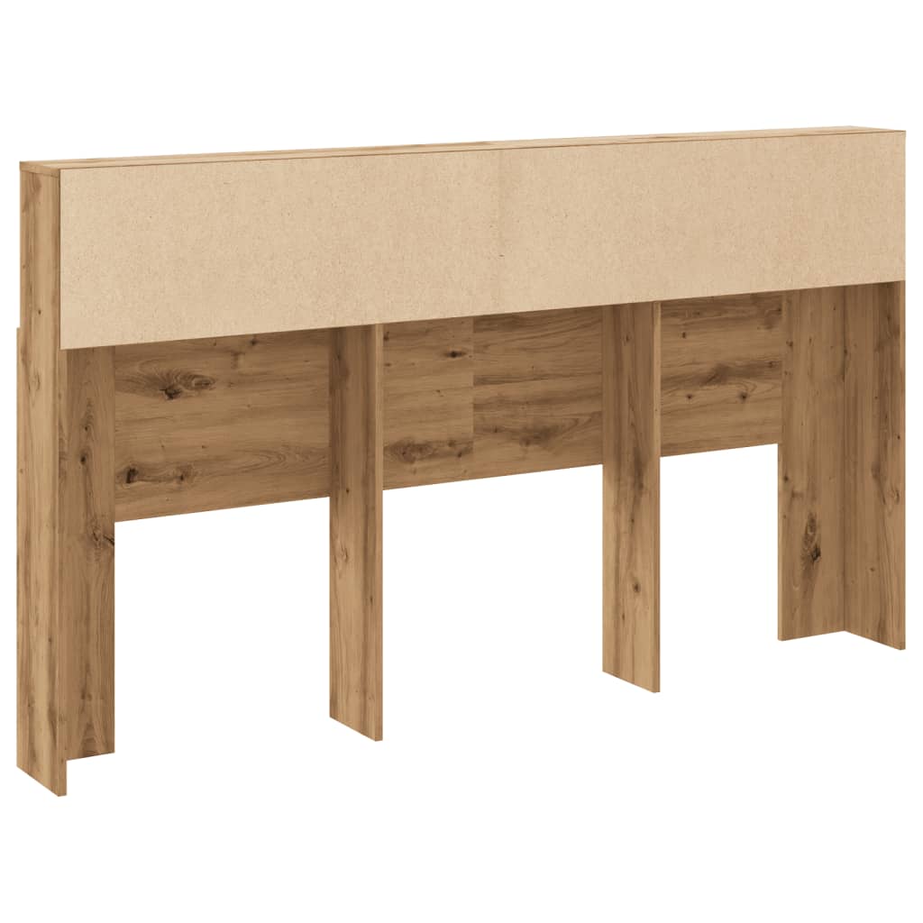 Modern Wooden Super King Size 1.8m Headboard Cabinet With Open Storage Shelves