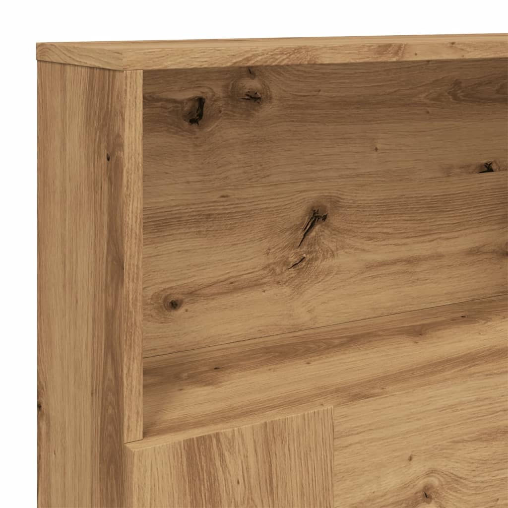 Modern Wooden Super King Size 1.8m Headboard Cabinet With Open Storage Shelves