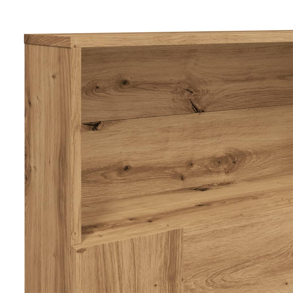 Modern Wooden Emperor Size 2m Headboard With Open Storage Compartments Wood