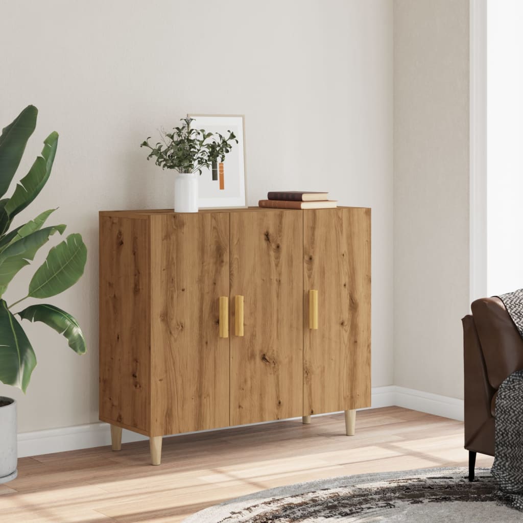 Sideboard Artisan Oak 90x34x80 cm Engineered Wood