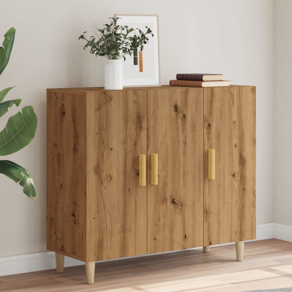 Modern Wooden 3 Door Home Sideboard Storage Cabinet Dining Room Wood Unit