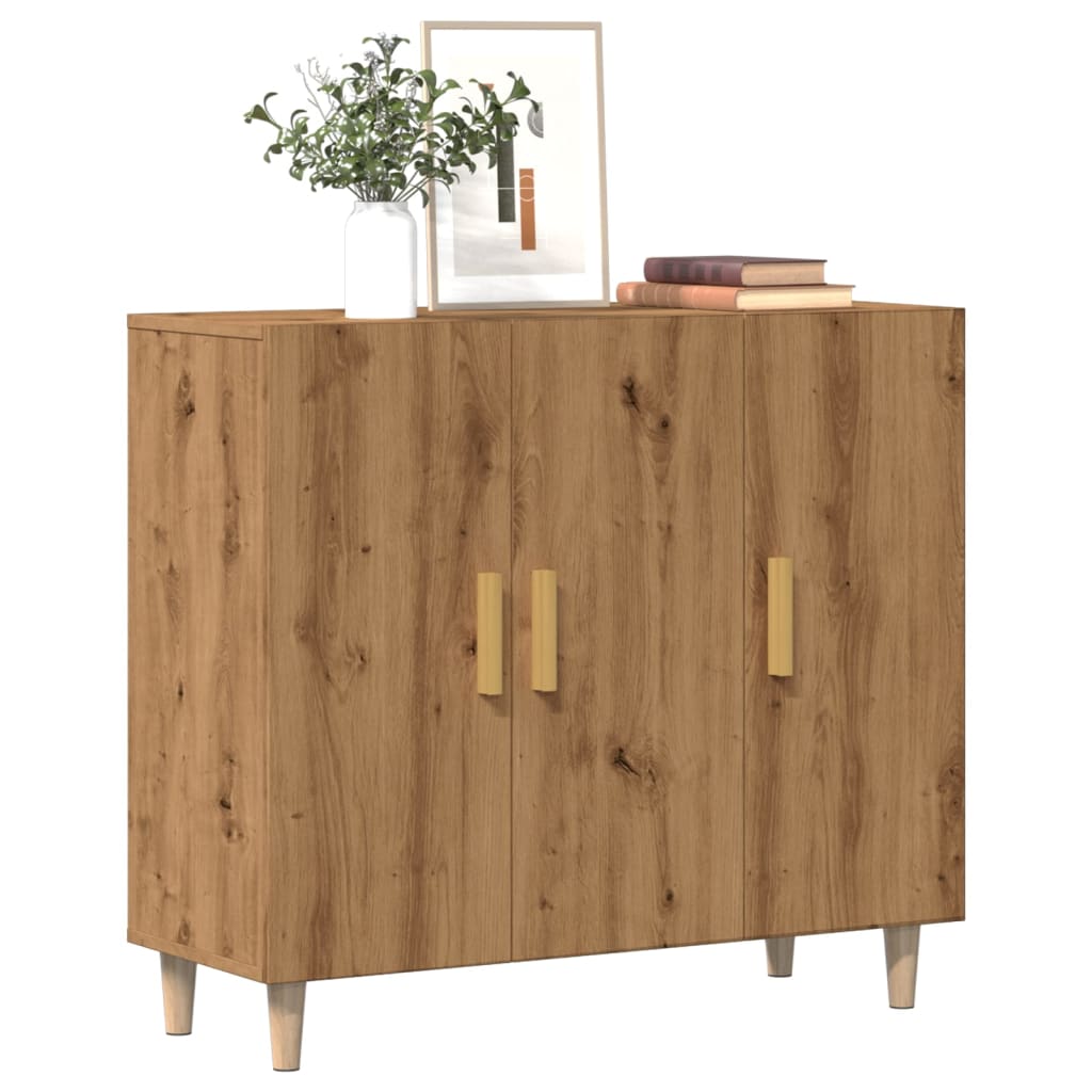 Modern Wooden 3 Door Home Sideboard Storage Cabinet Dining Room Wood Unit