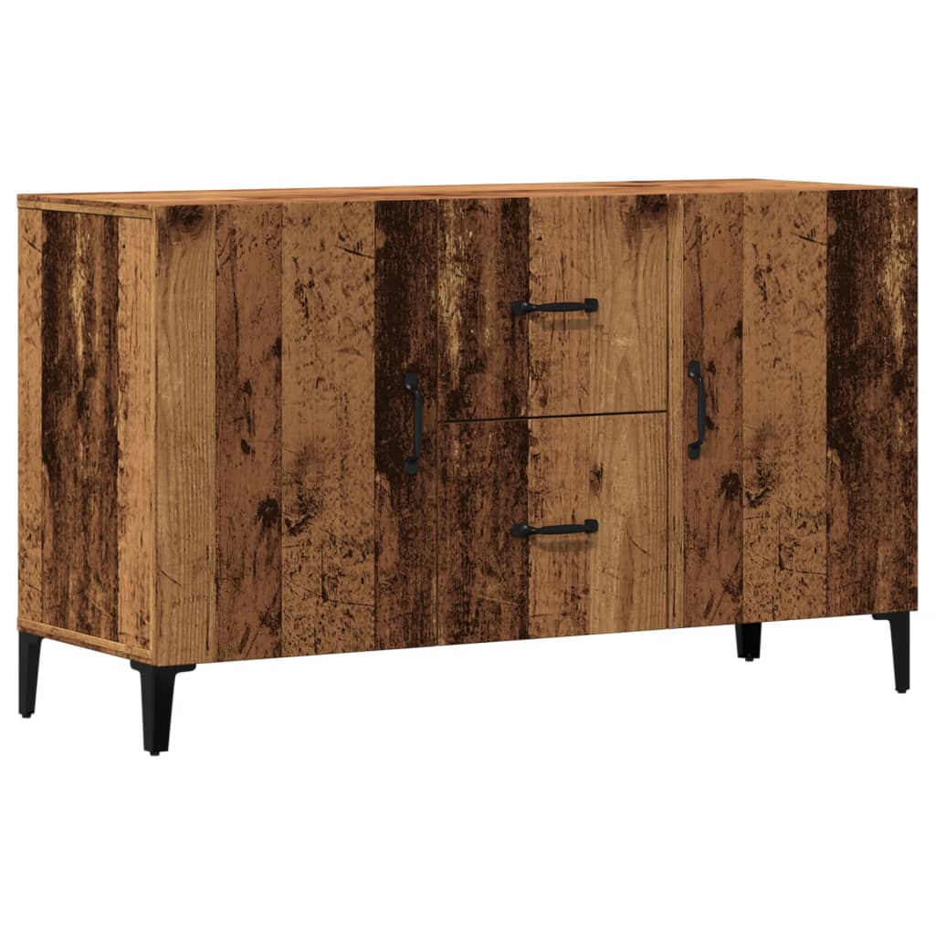Modern Wooden Sideboard Storage Cabinet Unit With 2 Doors & 2 Drawers Wood