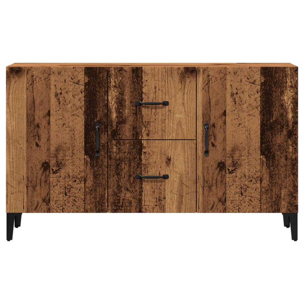 Modern Wooden Sideboard Storage Cabinet Unit With 2 Doors & 2 Drawers Wood
