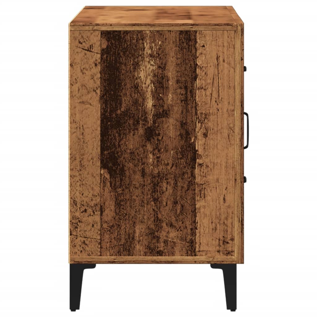 Modern Wooden Sideboard Storage Cabinet Unit With 2 Doors & 2 Drawers Wood