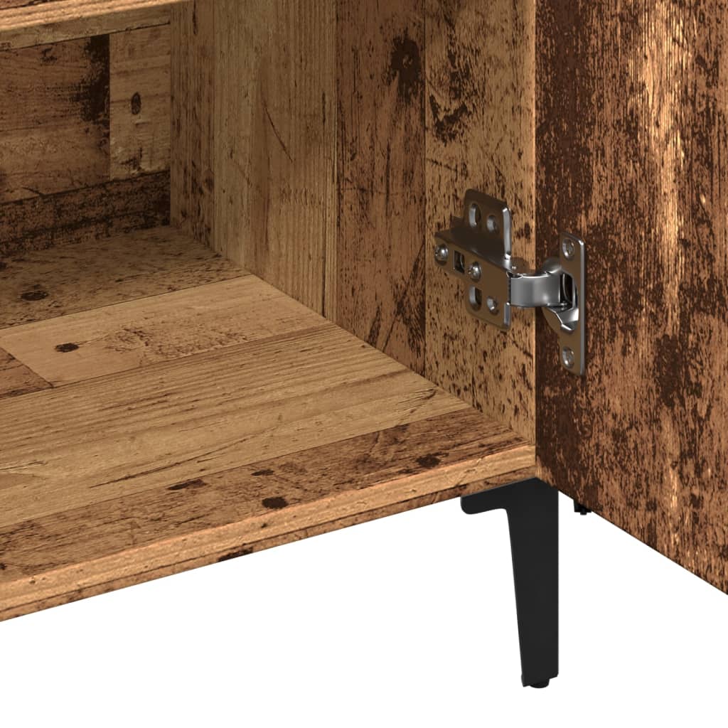 Modern Wooden Sideboard Storage Cabinet Unit With 2 Doors & 2 Drawers Wood
