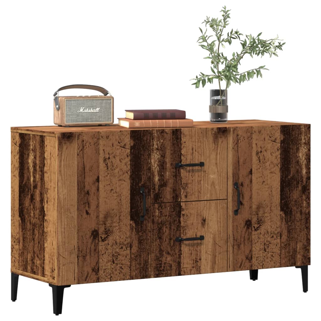 Modern Wooden Sideboard Storage Cabinet Unit With 2 Doors & 2 Drawers Wood