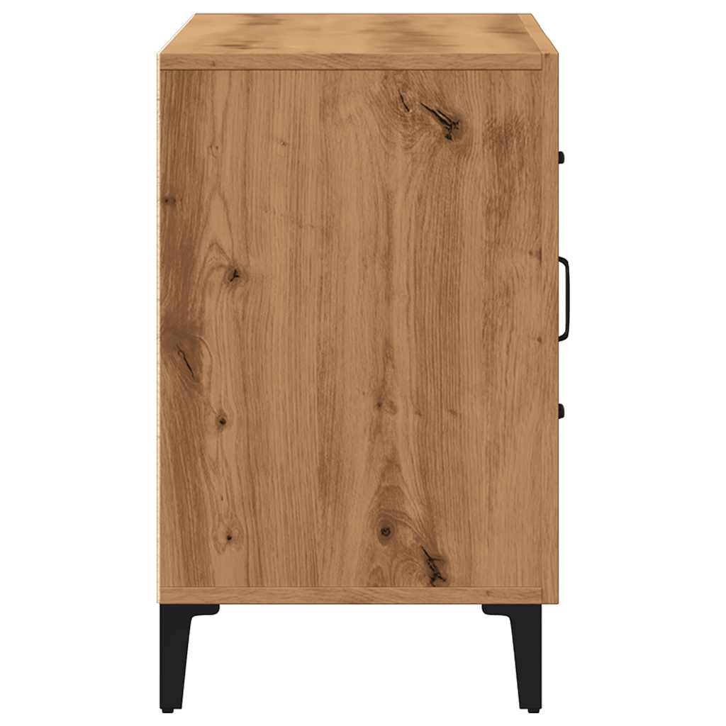 Modern Wooden Sideboard Storage Cabinet Unit With 2 Doors & 2 Drawers Wood