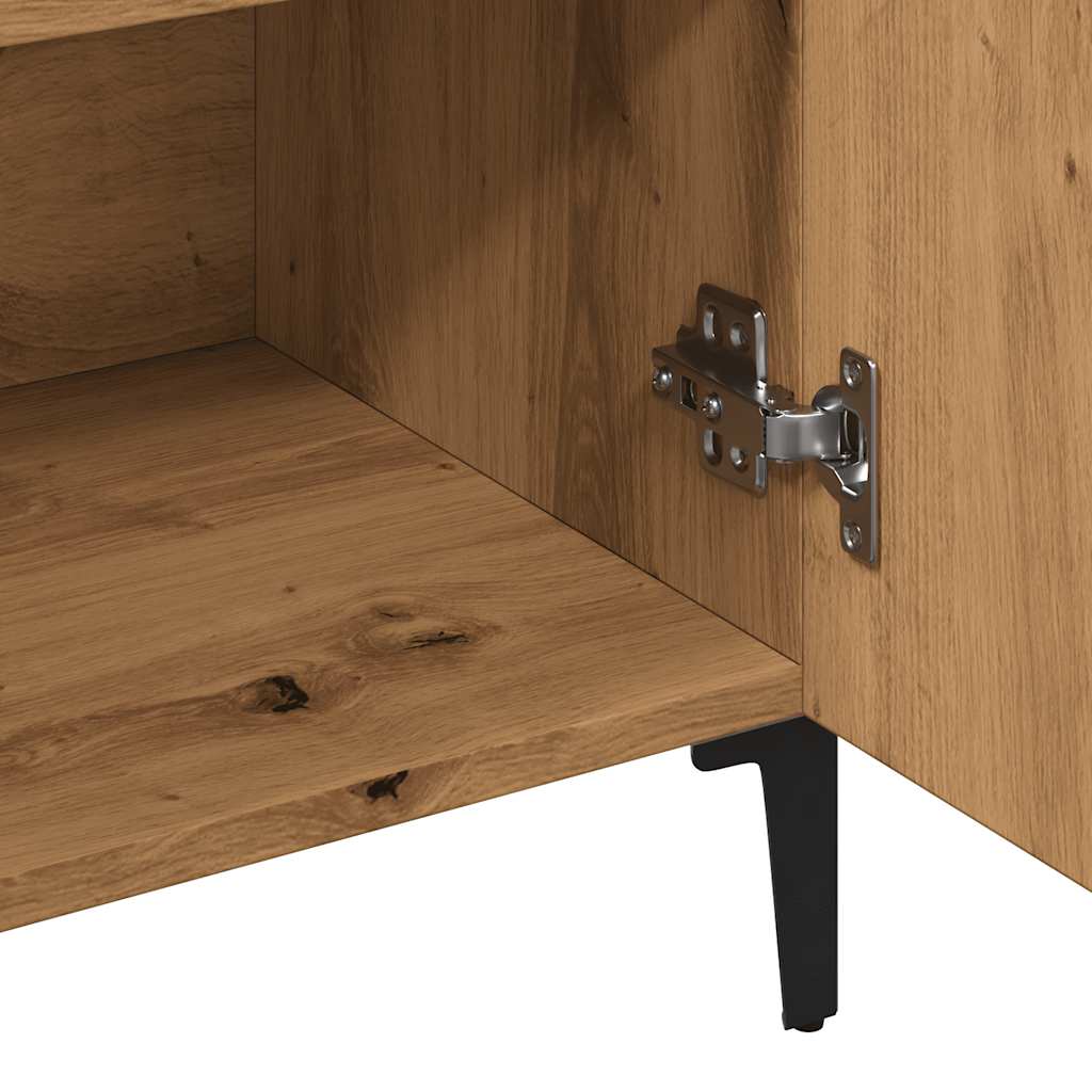 Modern Wooden Sideboard Storage Cabinet Unit With 2 Doors & 2 Drawers Wood
