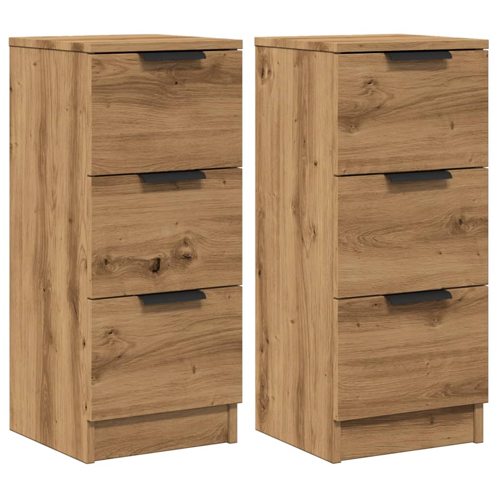 Sideboards 2 pcs Artisan Oak 30x30x70 cm Engineered Wood