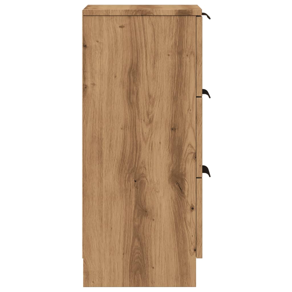 Sideboards 2 pcs Artisan Oak 30x30x70 cm Engineered Wood