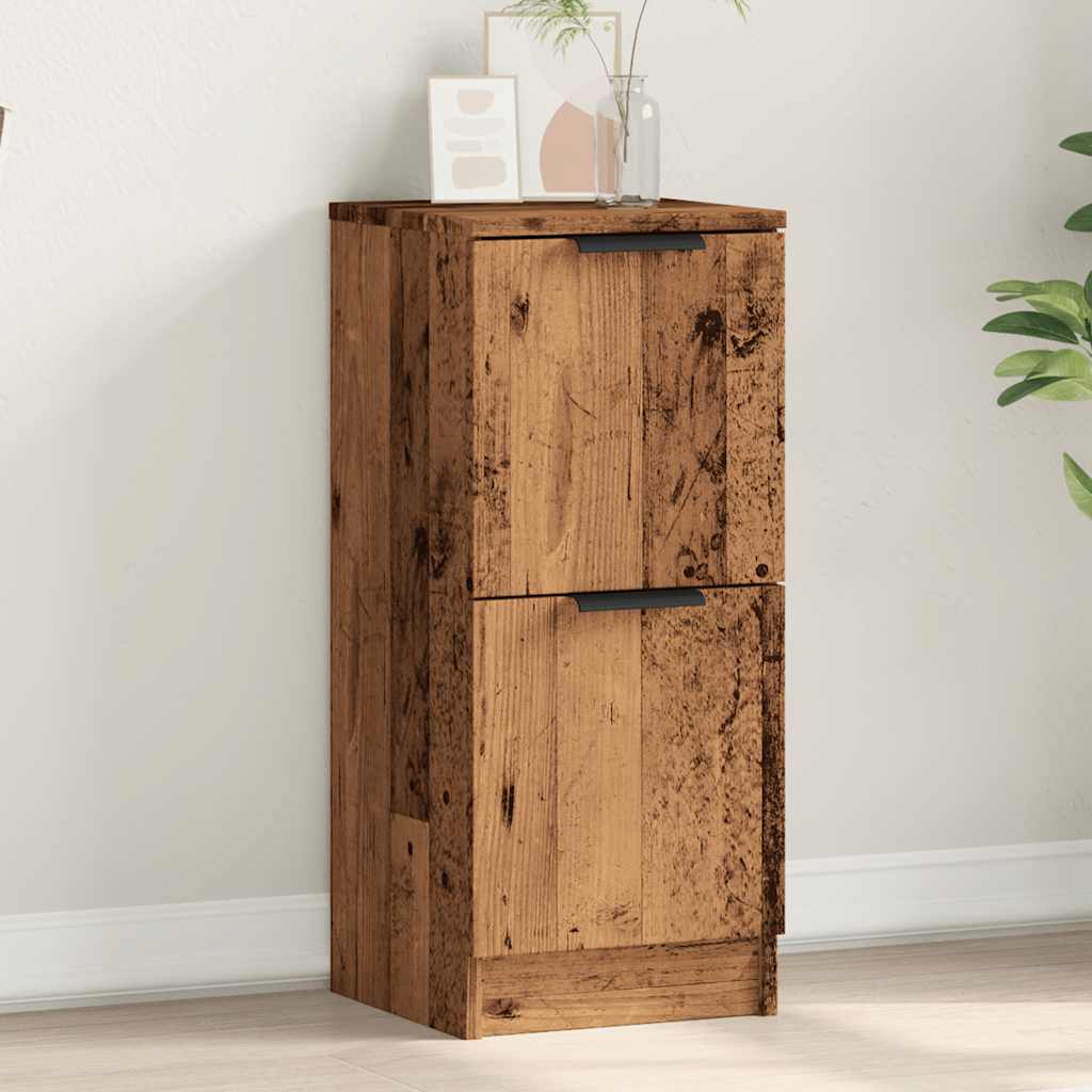 Sideboard Old Wood 30x30x70 cm Engineered Wood