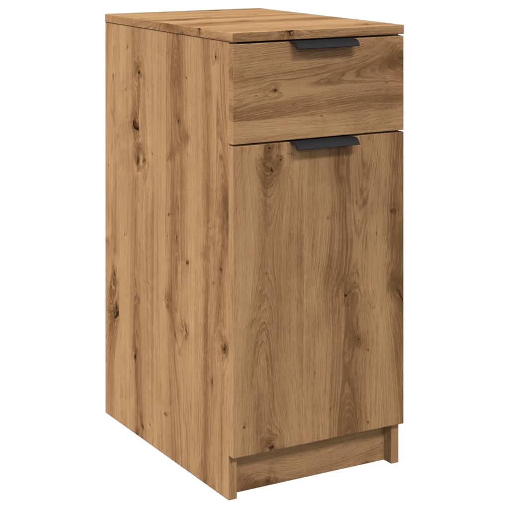 Desk Cabinet Artisan Oak 33x50x75 cm Engineered Wood