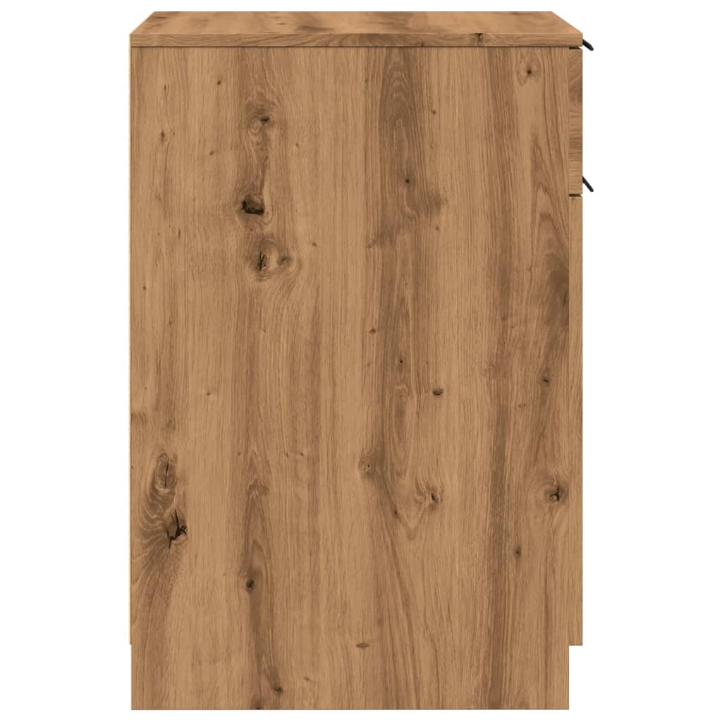 Desk Cabinet Artisan Oak 33x50x75 cm Engineered Wood