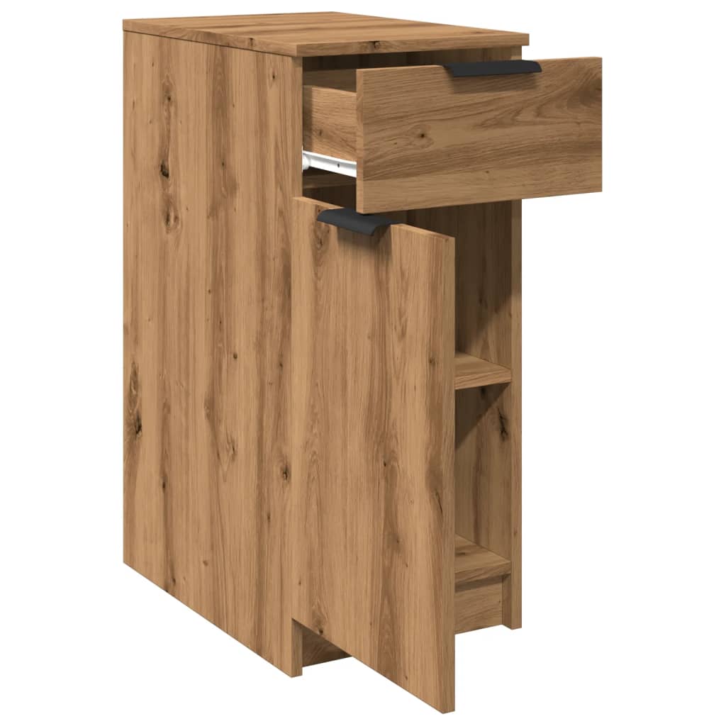 Desk Cabinet Artisan Oak 33x50x75 cm Engineered Wood