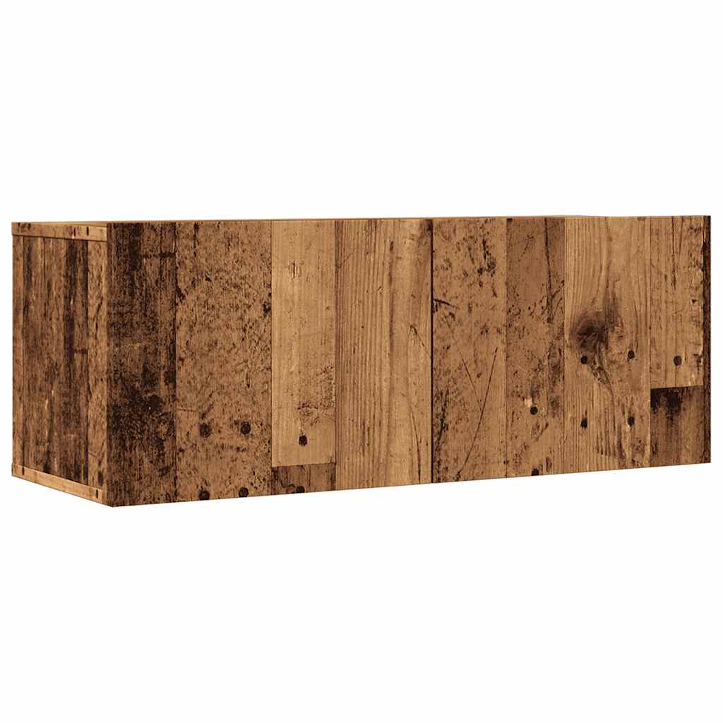 TV Cabinets Wall-mounted 2 pcs Old Wood 80x30x30 cm
