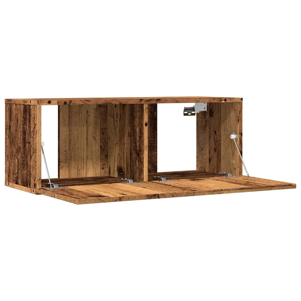 TV Cabinets Wall-mounted 2 pcs Old Wood 80x30x30 cm