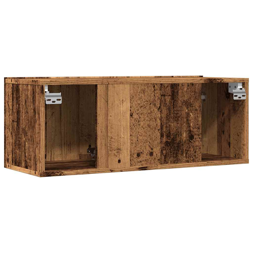 TV Cabinets Wall-mounted 2 pcs Old Wood 80x30x30 cm