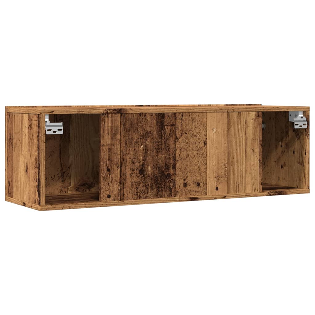 TV Cabinets Wall-mounted 2 pcs Old Wood 100x30x30 cm