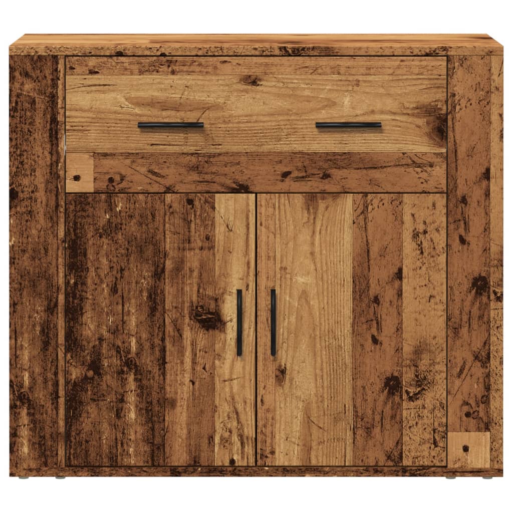 Sideboard Old Wood 80x33x70 cm Engineered Wood