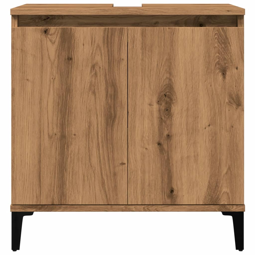 Sink Cabinet Artisan Oak 58x33x60 cm Engineered Wood