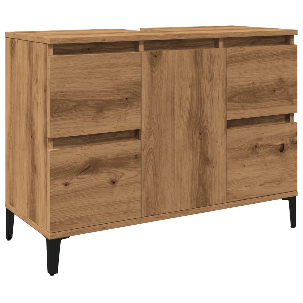 Sink Cabinet Artisan Oak 80x33x60 cm Engineered Wood