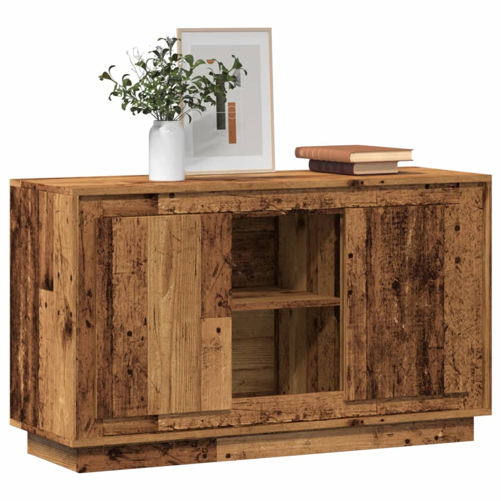 Sideboard Old Wood 102x35x60 cm Engineered Wood