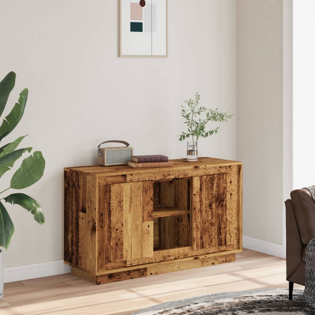 Sideboard Old Wood 102x35x60 cm Engineered Wood