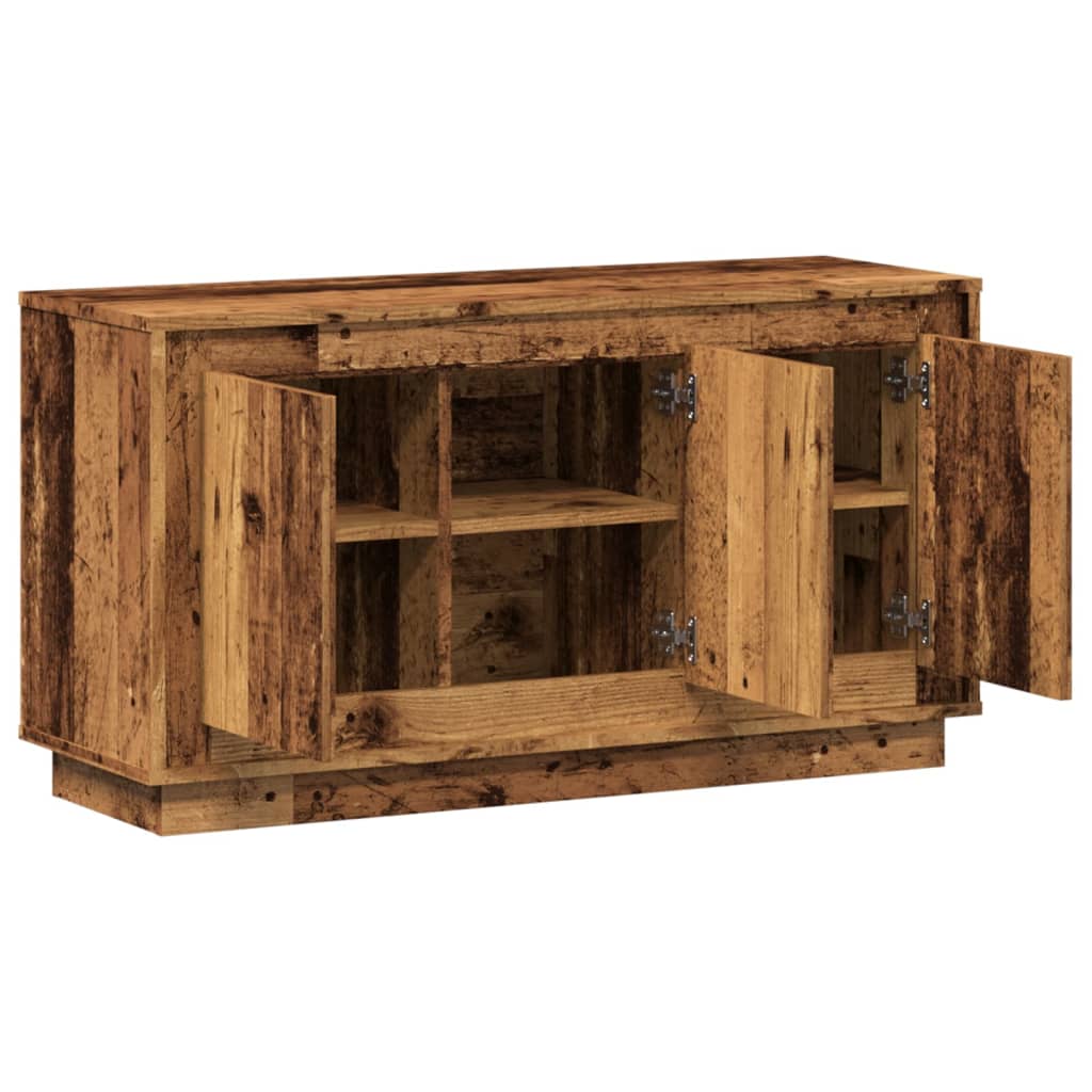 Modern Wooden 3 Door Home Sideboard Storage Cabinet Wood Dining Room Unit