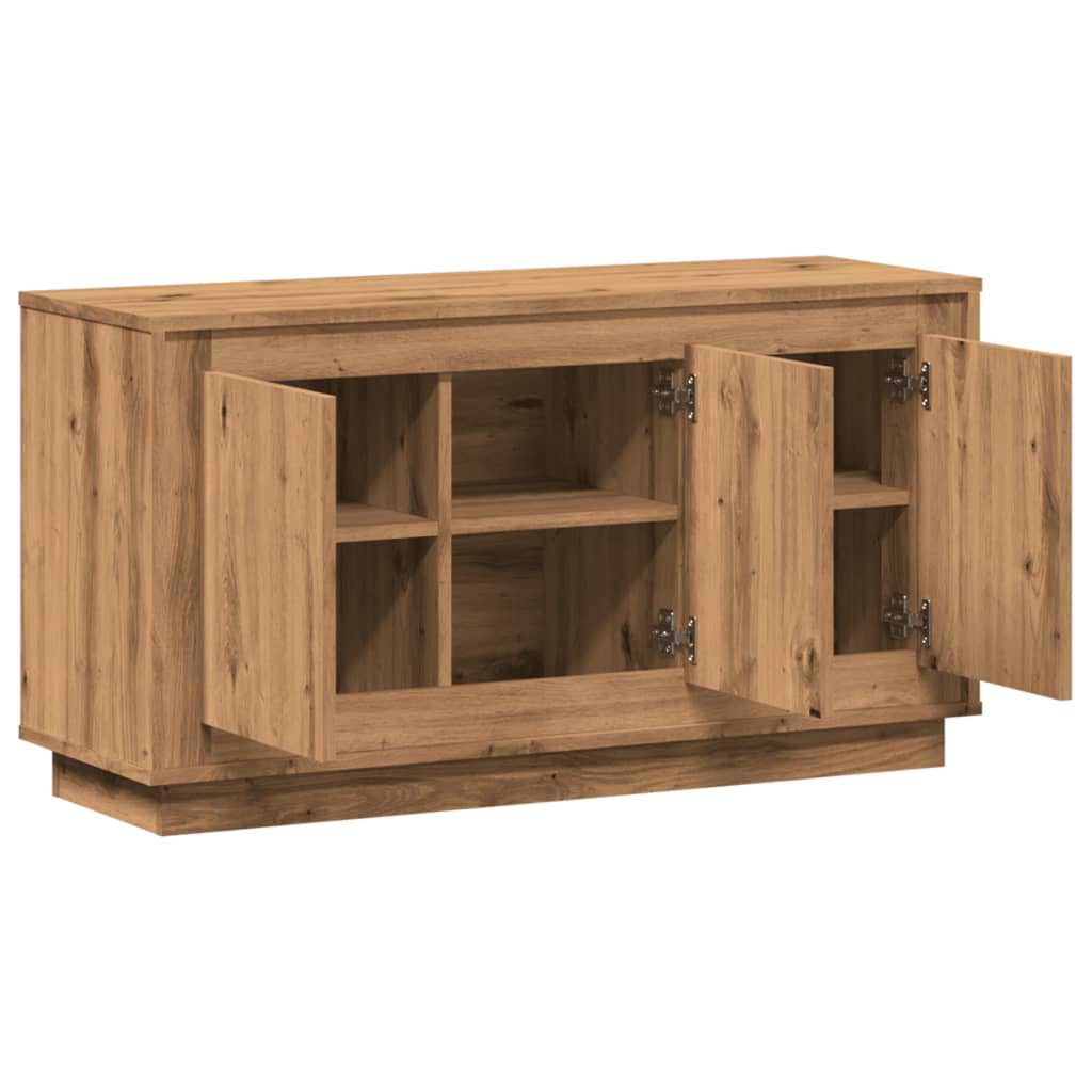 Modern Wooden 3 Door Home Sideboard Storage Cabinet Wood Dining Room Unit