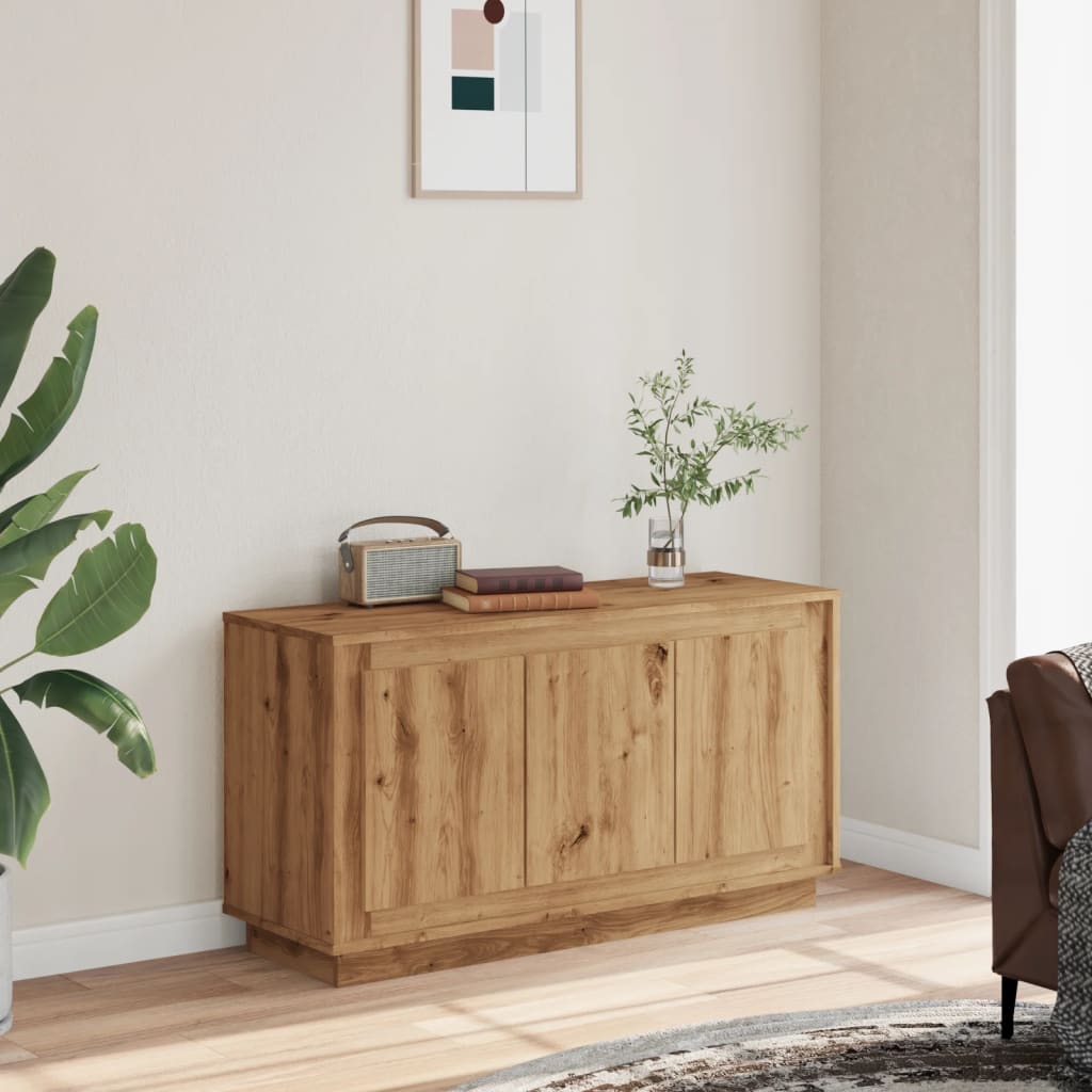 Modern Wooden 3 Door Home Sideboard Storage Cabinet Wood Dining Room Unit