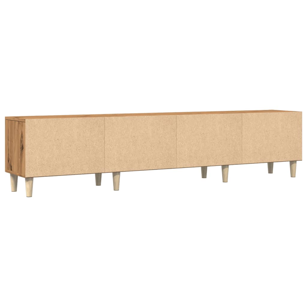 Modern Wooden 70 Inch TV Tele Stand Unit Cabinet With 4 Doors & Open Storage