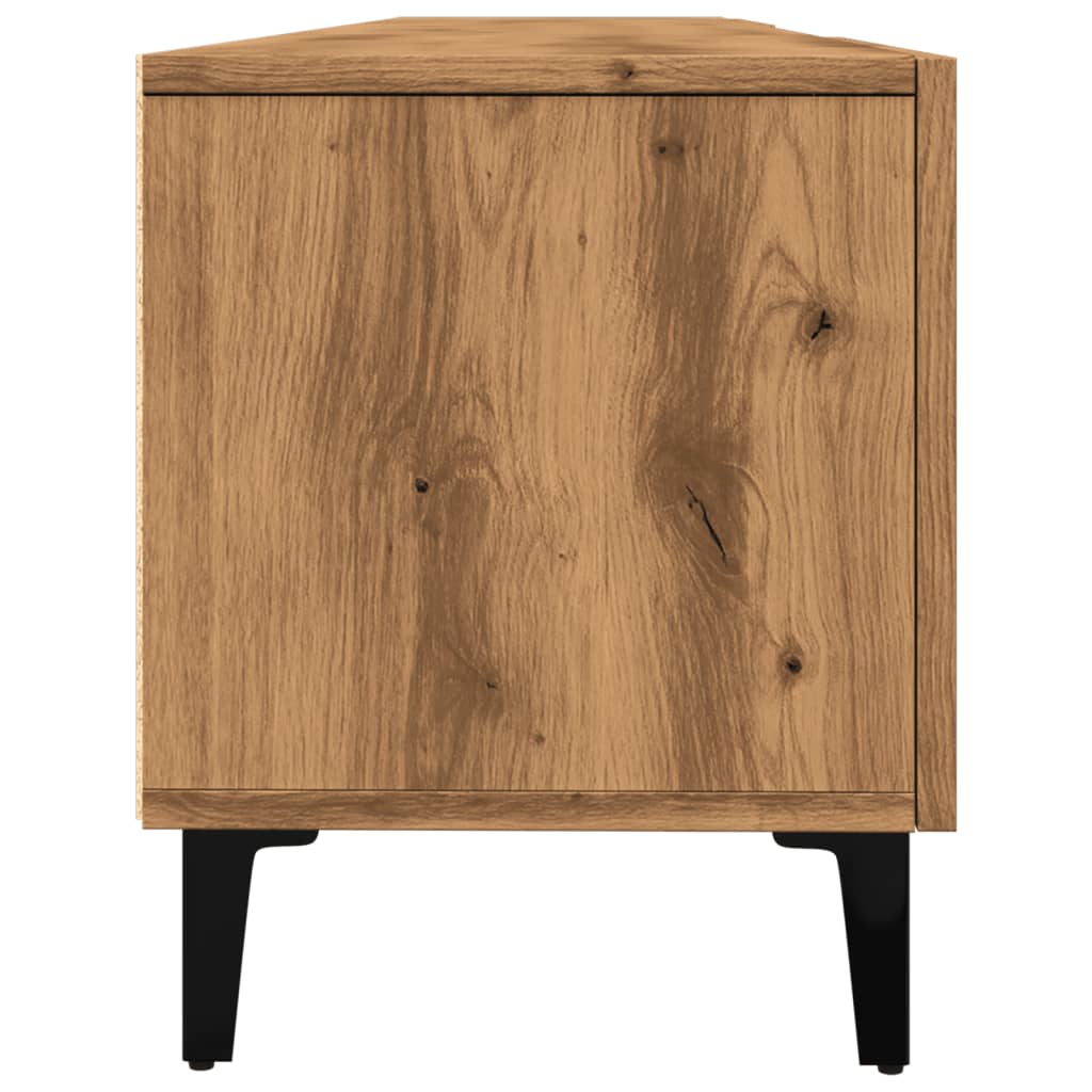 Modern Wooden Low Wide TV Tele Stand Media Unit Storage Cabinet With Doors