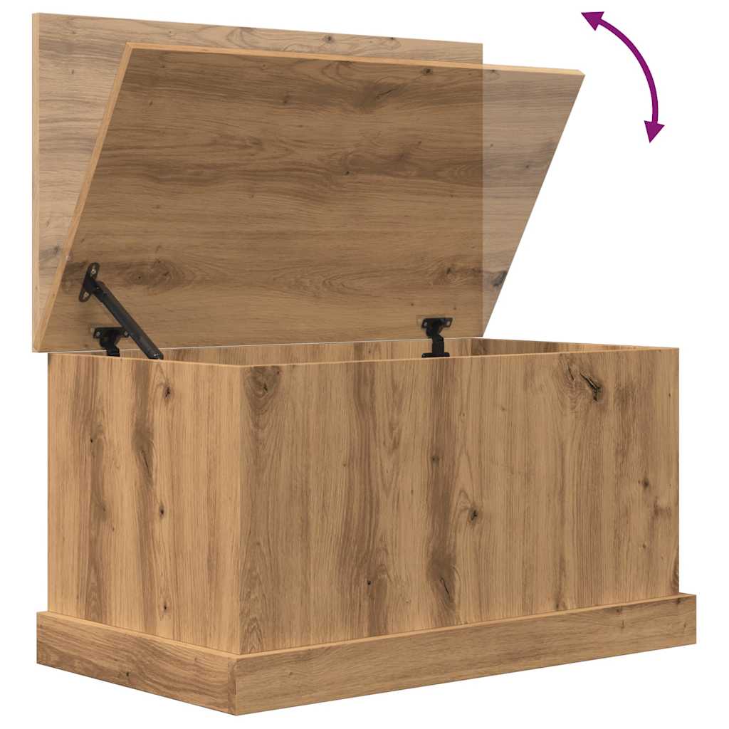 Storage Box Artisan Oak 70x40x38 cm Engineered Wood