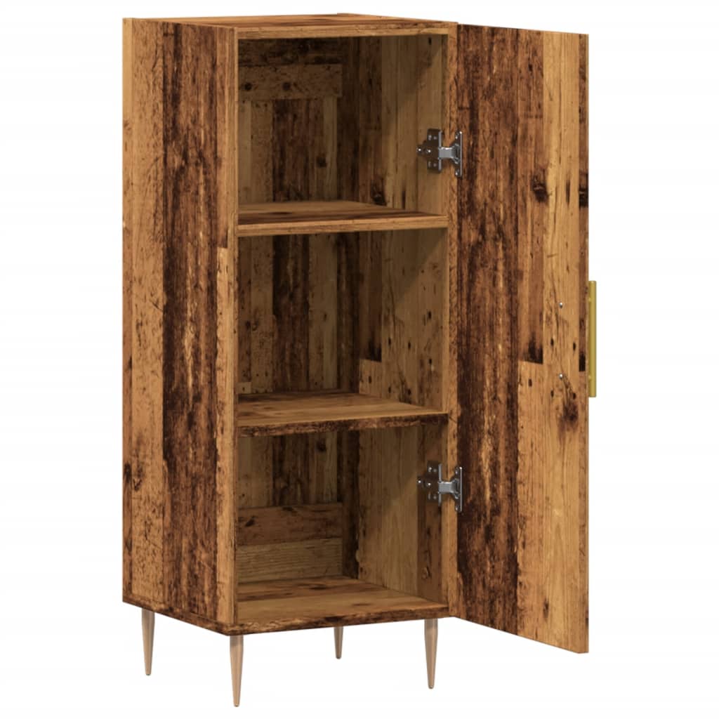 Sideboard Old Wood 34.5x34x90 cm Engineered Wood