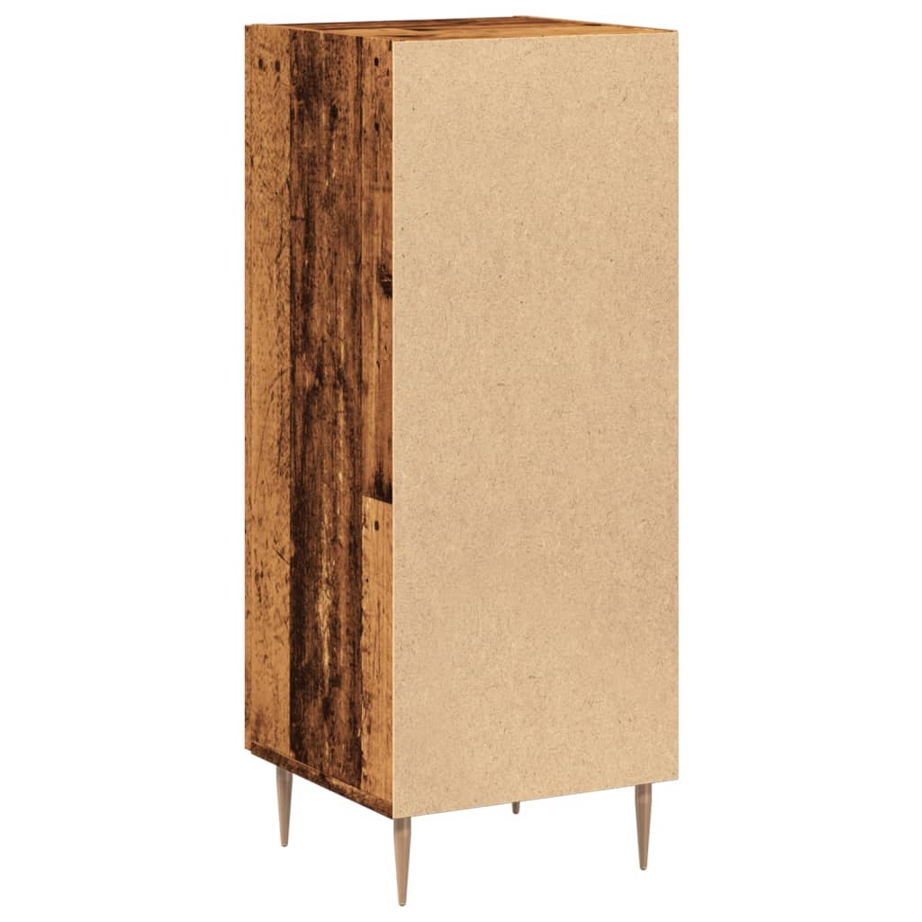 Sideboard Old Wood 34.5x34x90 cm Engineered Wood