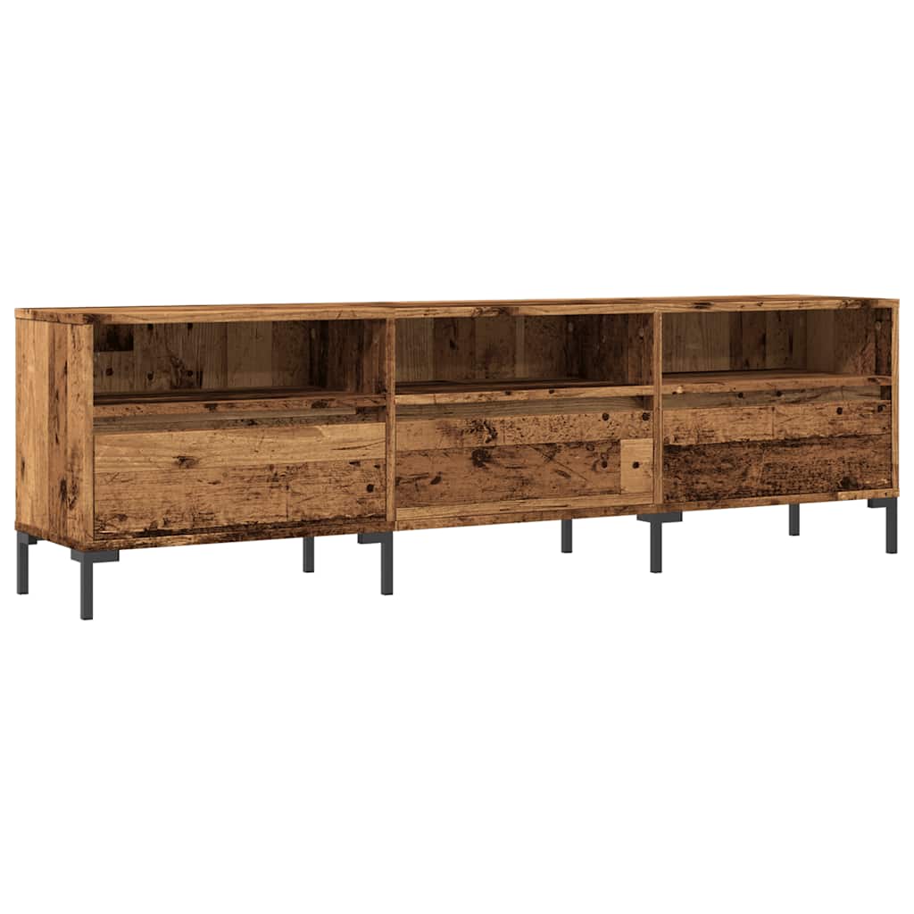 Modern Wooden 60 Inch TV Tele Stand Unit Cabinet With 3 Drawers & Open Storage