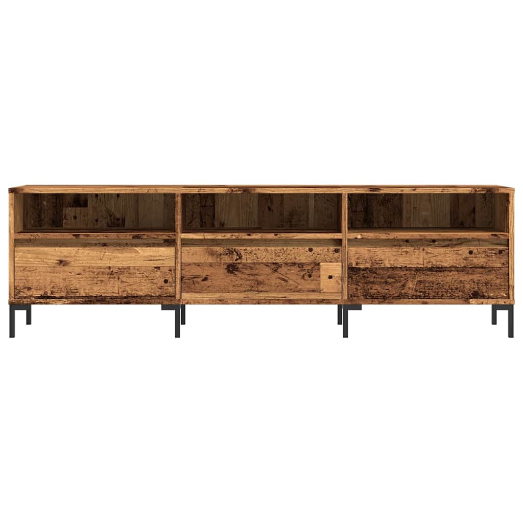 Modern Wooden 60 Inch TV Tele Stand Unit Cabinet With 3 Drawers & Open Storage