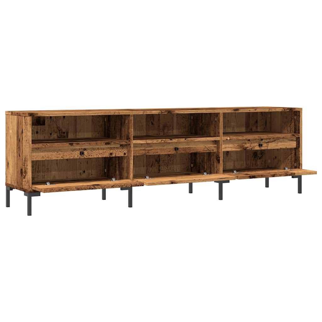 Modern Wooden 60 Inch TV Tele Stand Unit Cabinet With 3 Drawers & Open Storage
