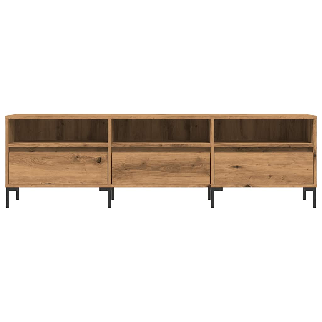 Modern Wooden 60 Inch TV Tele Stand Unit Cabinet With 3 Drawers & Open Storage