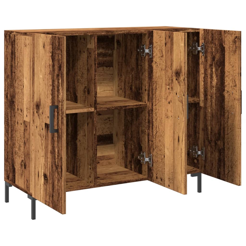 Sideboard Old Wood 90x34x80 cm Engineered Wood